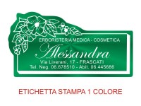 Etichette adesive per erboristerie, cosmetica, cosmesi (mm 60X31)  (cod.25M )